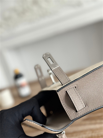 Hermes Kelly Mini II Bag Epsom Leather Craie/GrisAsphalte HS
