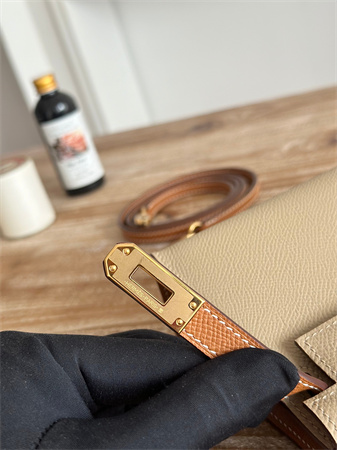 Hermes Kelly Mini II Bag Epsom Leather Trench/Gold HS