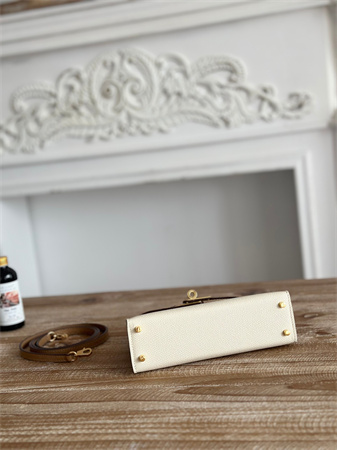 Hermes Kelly Mini II Bag Epsom Leather Craie/Chai HS