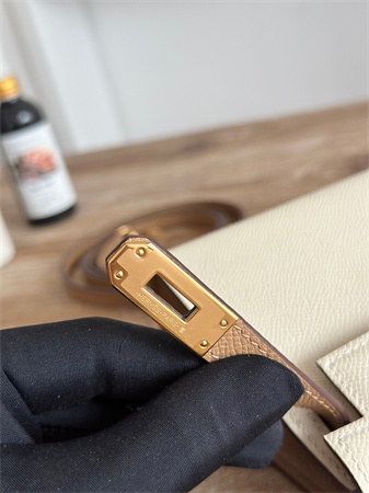 Hermes Kelly Mini II Bag Epsom Leather Craie/Chai HS