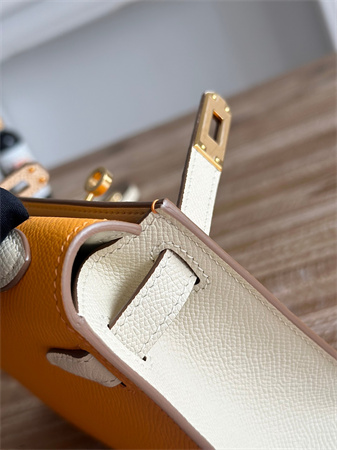 Hermes Kelly Mini II Bag Epsom Leather Jaune d’Or/Craie HS