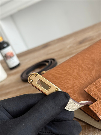 Hermes Kelly Mini II Bag Epsom Leather Gold/Craie/Black HS