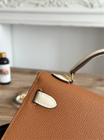 Hermes Kelly Mini II Bag Epsom Leather Gold/Craie HS