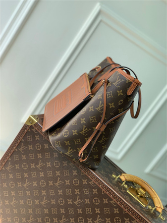L.V Neverfull Inside Out MM Brown M12061