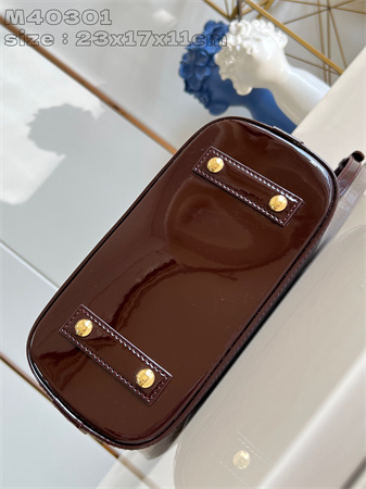 L.V Alma BB Bag Epi Leather Burgundy M40301