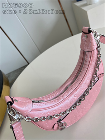 L.V Loop Handbag Ostrich leather Pink N85900