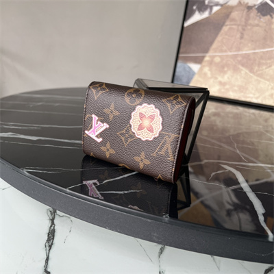 L.V Rosalie Coin Purse Monogram Canvas Vivienne Inside Red M12220