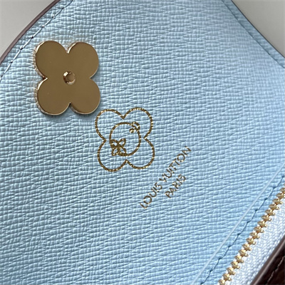 L.V Rosalie Coin Purse Monogram Canvas Vivienne Inside Blue M12239