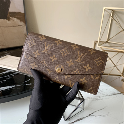 L.V Sarah Wallet Monogram Canvas Inside Red M60531