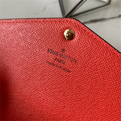 L.V Sarah Wallet Monogram Canvas Inside Red M60531