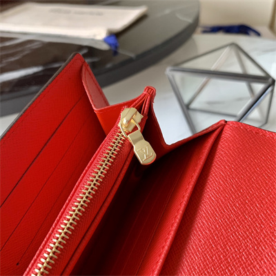 L.V Sarah Wallet Monogram Canvas Inside Red M60531