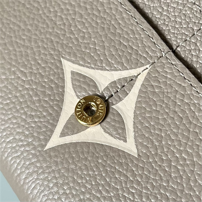 L.V Sarah Wallet Monogram Empreinte Leather Beige M81049