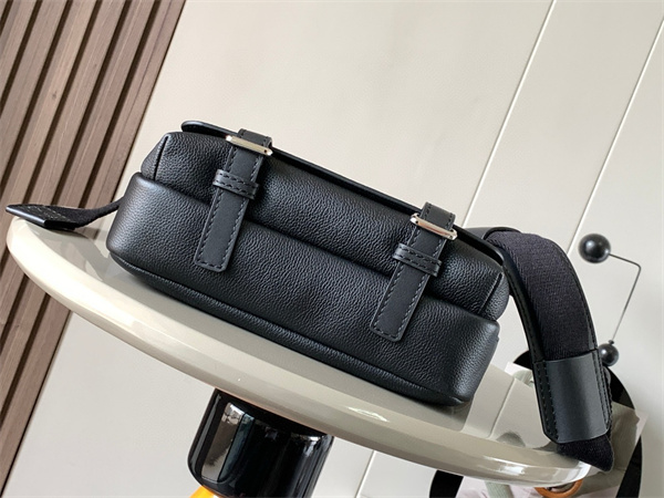 Loewe XS Military messenger bag in Soft Grained calfskin Black