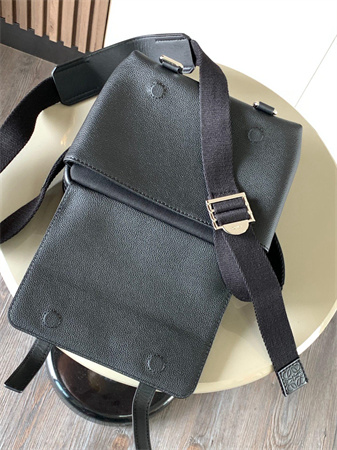 Loewe XS Military messenger bag in Soft Grained calfskin Black