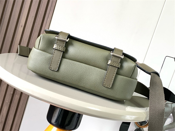 Loewe XS Military messenger bag in Soft Grained calfskin Khaki