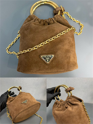 Prada Suede mini-bag Brown 1BC227