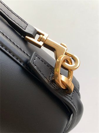 Y.S.L LE 37 Mini In Black Shiny Leather  Bucket Bag