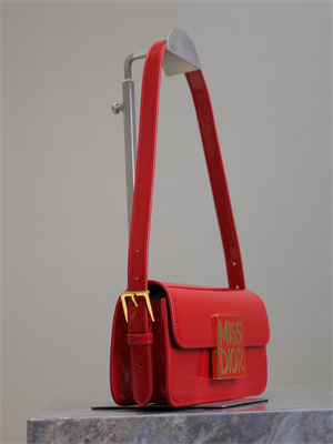 CD Miss Dior FLAP BAG Patent Calfskin Red