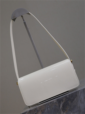 CD Miss Dior FLAP BAG Patent Calfskin White