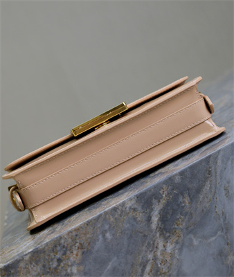 CD Miss Dior FLAP BAG Patent Calfskin Beige