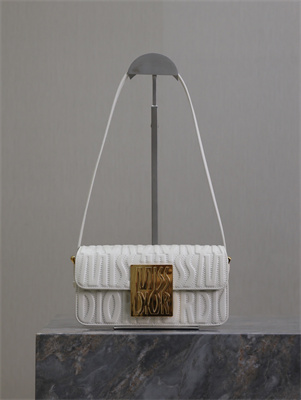 CD Miss Dior Flap Bag White Quilted Miss Dior Allover Calfskin