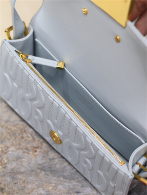 CD Miss Dior Flap Bag Blue Quilted Miss Dior Allover Calfskin