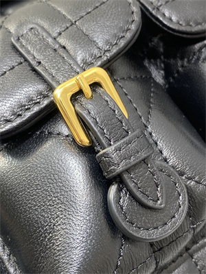 CD CARO BACKPACK MEDIUM Macrocannage Lambskin Black