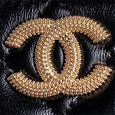 Chanel Small Vanity with Chain Lambskin, Strass & Gold-Tone Metal Black AP4302