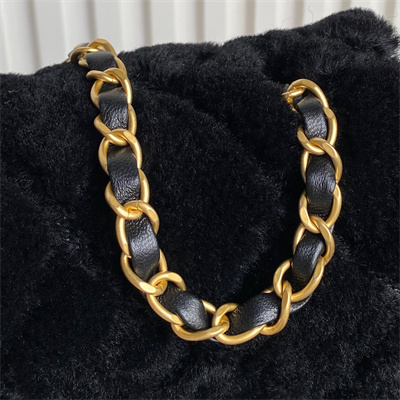 Chanel Mini Flap Bag Shearling Lambskin & Gold-Tone Metal Black AS5148