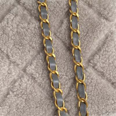 Chanel Flap Bag Shearling Lambskin & Gold-Tone Metal Grey AS5149