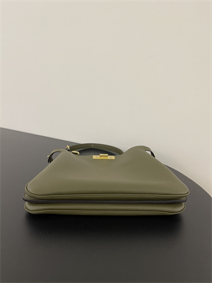 Fen.di Peekaboo Soft Medium Leather Bag Green