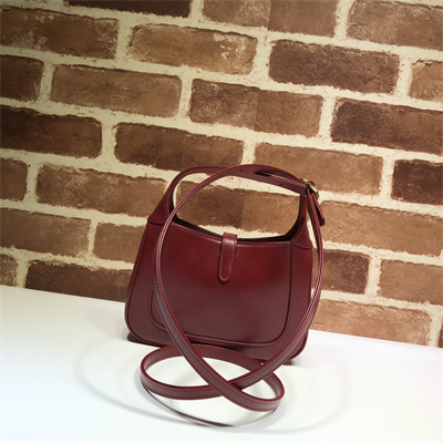 Gu.cci Jackie 1961 Mini Shoulder Bag Red Leather 637091