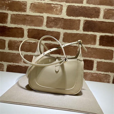 Gu.cci Jackie 1961 Mini Shoulder Bag Oatmeal Leather 637091