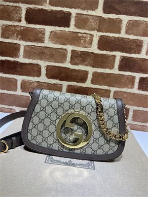 Gu.cci Blondie Shoulder Bag GG Supreme Canvas 699268