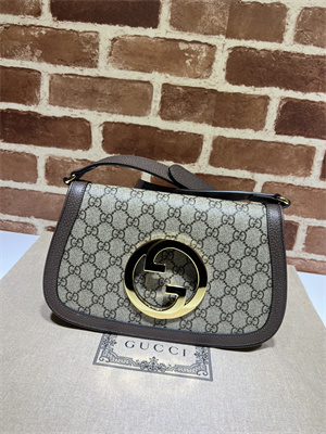 Gu.cci Blondie Shoulder Bag GG Supreme Canvas 699268