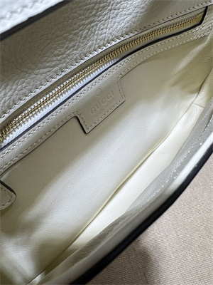 Gu.cci Blondie Shoulder Bag White Leather 699268