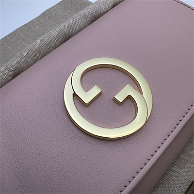 Gu.cci Blondie continental chain wallet Pink Leather 725215