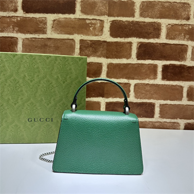 Gu.cci Dionysus Mini Top Handel Bag Green Leather 752029