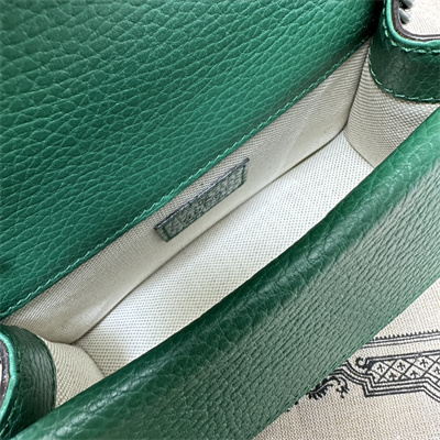 Gu.cci Dionysus Mini Top Handel Bag Green Leather 752029