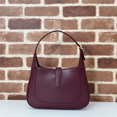 Gu.cci Jackie 1961 Small Shoulder Bag Rosso Ancora Red Leather 810232