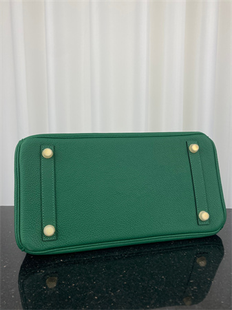 Bir.kin Bag TOGO Leather 25/30/35CM Gold/Silver Hardware In Vert  Verigo Color HS