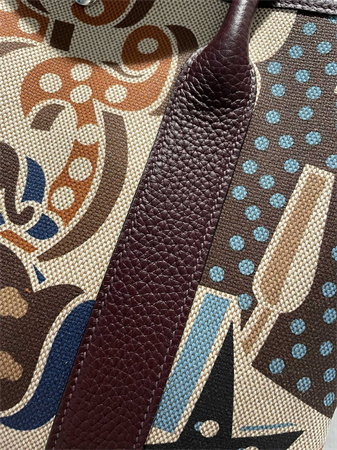 Her.mes  Garden Party 36CM Togo Leather and Graffiti Canvas HS