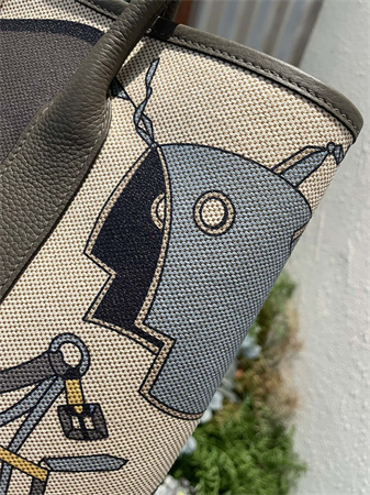 Her.mes  Garden Party 36CM Togo Leather and Graffiti Canvas HS