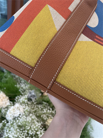 Her.mes  Garden Party 36CM Togo Leather and Graffiti Canvas HS