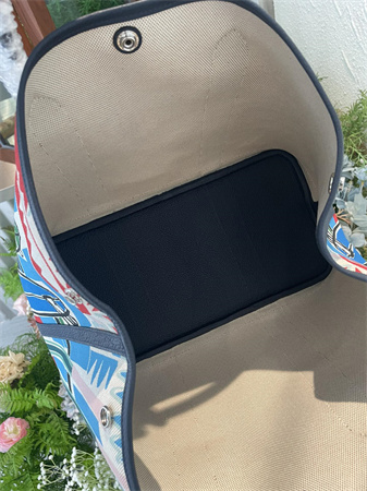 Her.mes  Garden Party 36CM Togo Leather and Graffiti Canvas HS