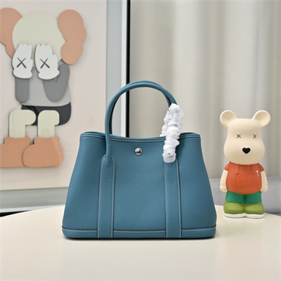 Hermes Garden Party 30/36CM Togo Leather Bley Jean HS