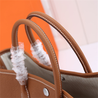 Hermes Garden Party 30/36CM Calfskin Leather Gold