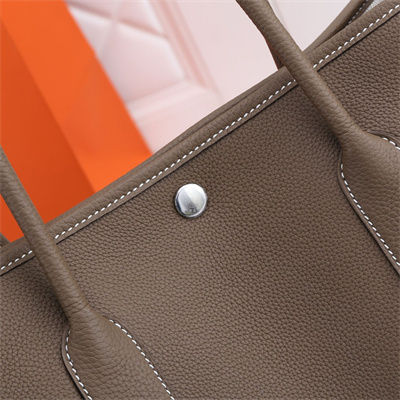Hermes Garden Party 30/36CM Calfskin Leather Etoupe