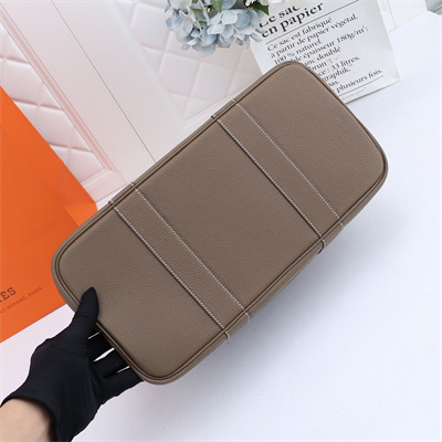 Hermes Garden Party 30/36CM Calfskin Leather Etoupe