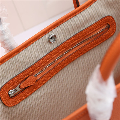 Hermes Garden Party 30/36CM Calfskin Leather Orange